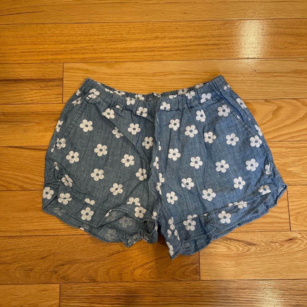 Denim light weight summer shorts for girls